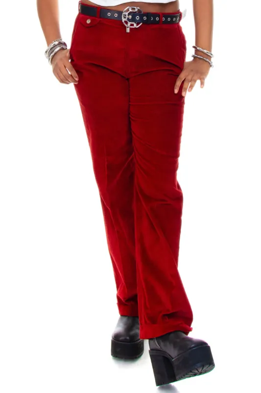 Vintage 90's Cranberry Corduroy Trousers - L/XL sold by Tunnel Vision
