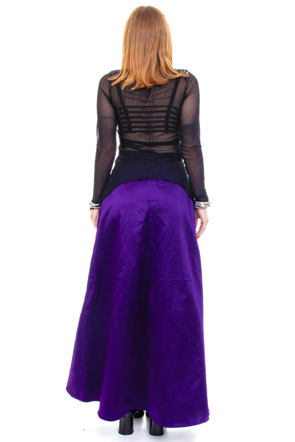 Vintage 90's Witch Gothic Purple Maxi Skirt - M/L sold by Tunnel Vision product image thumbnail 5