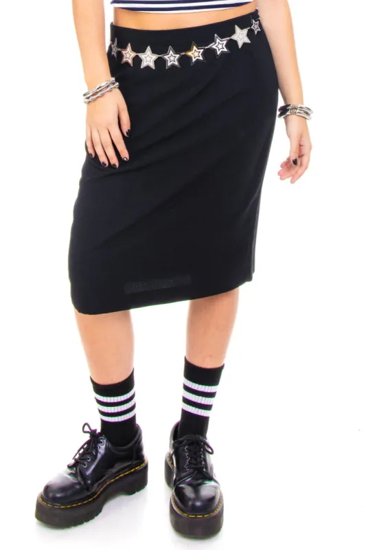 Vintage 90's Little Black Skirt - M/L sold by Tunnel Vision