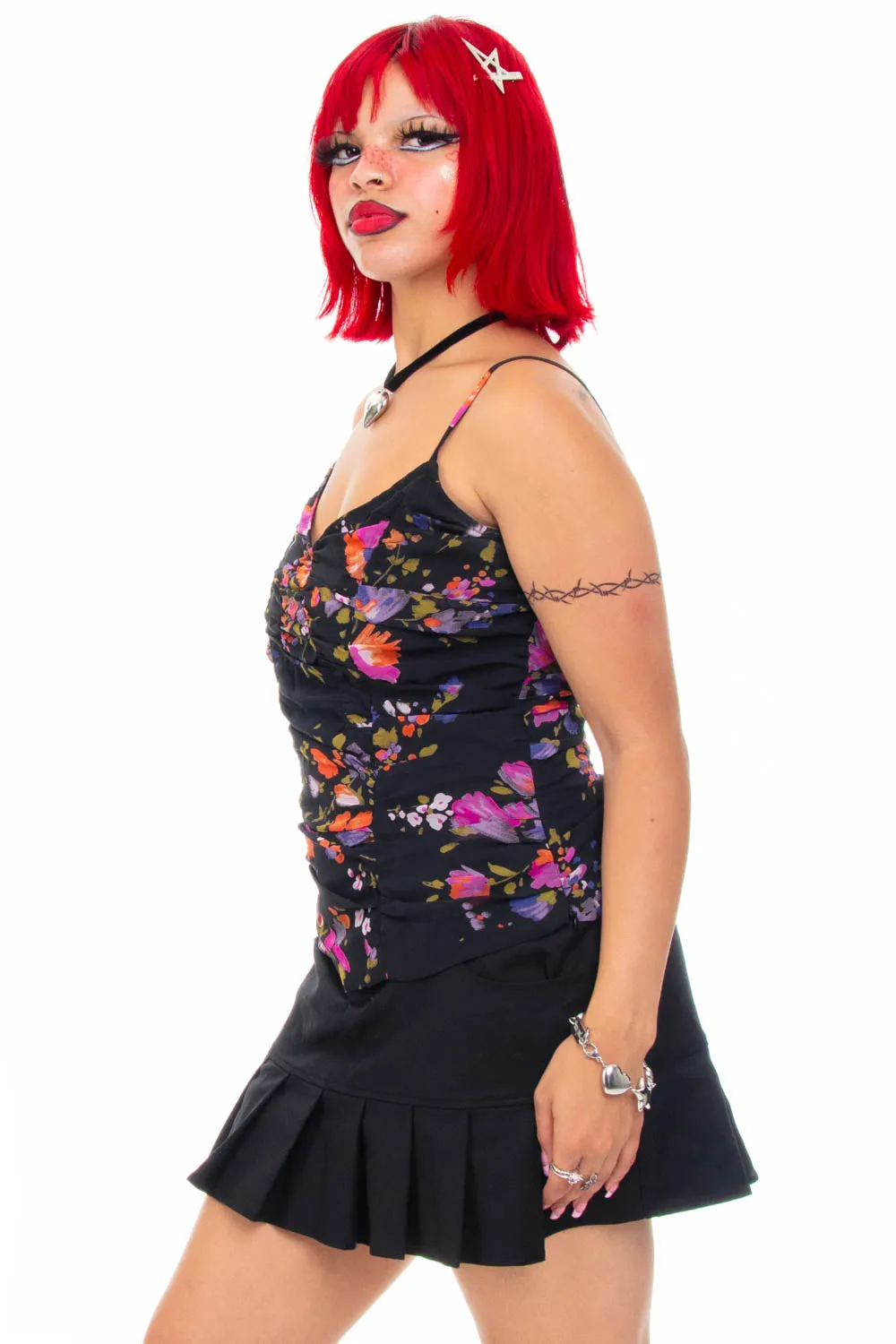 Vintage Y2K Delicate Floral Tank Top - S sold by Tunnel Vision product image thumbnail 3