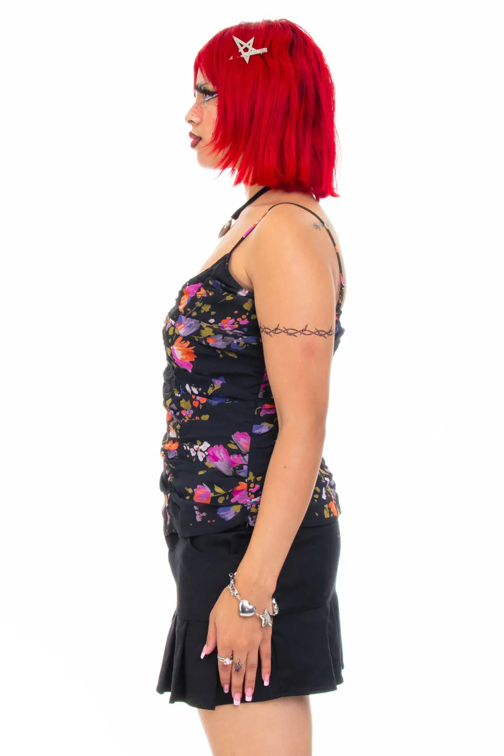 Vintage Y2K Delicate Floral Tank Top - S sold by Tunnel Vision product image thumbnail 4