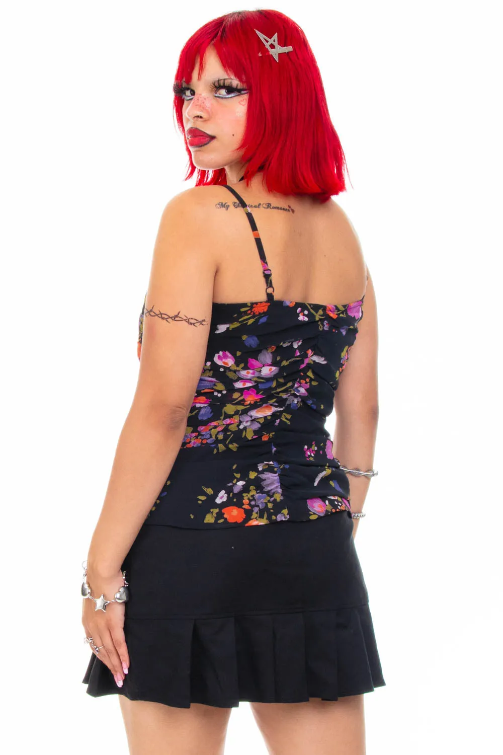 Vintage Y2K Delicate Floral Tank Top - S sold by Tunnel Vision product image thumbnail 5