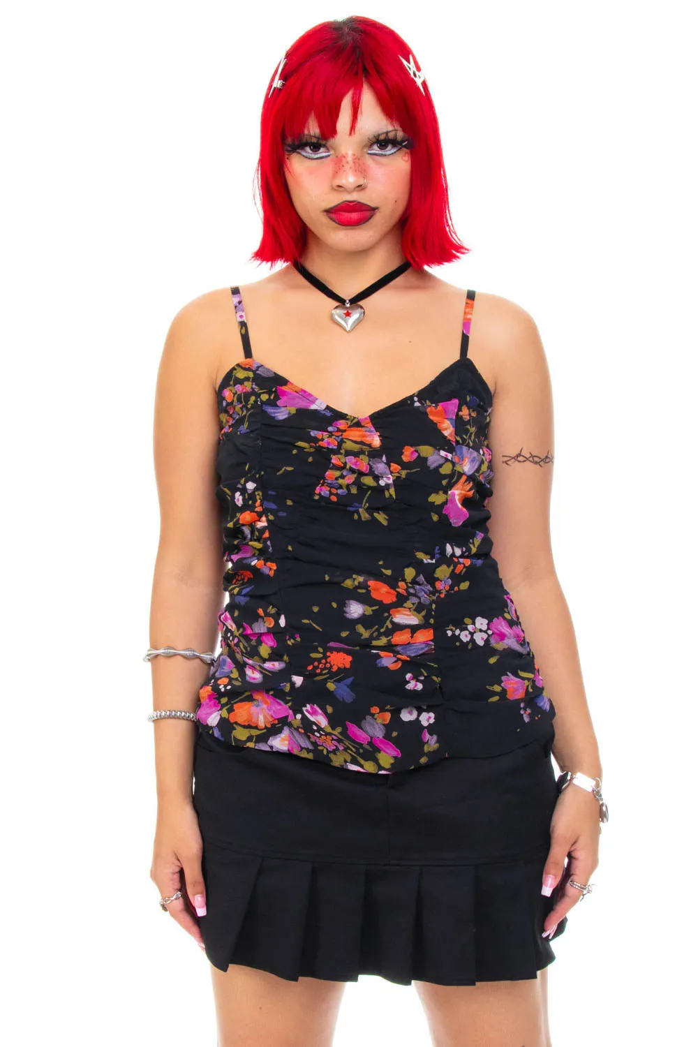Vintage Y2K Delicate Floral Tank Top - S sold by Tunnel Vision