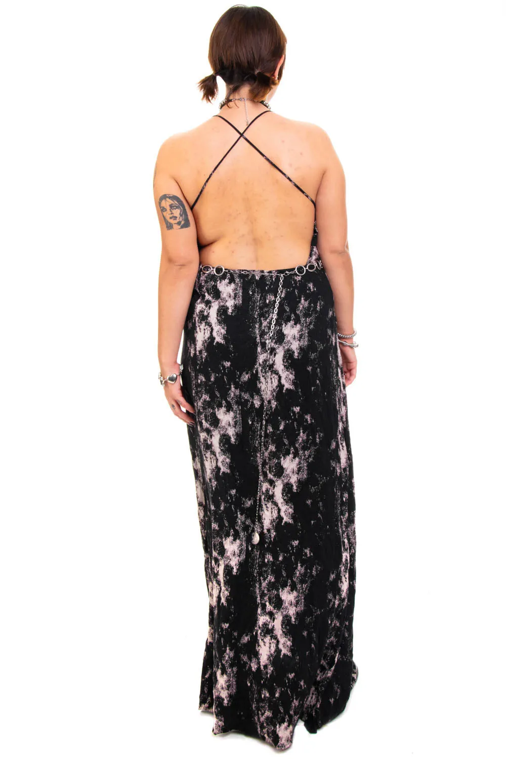 Vintage Y2K Dark Painted Tank Maxi Dress - M/L sold by Tunnel Vision product image thumbnail 5