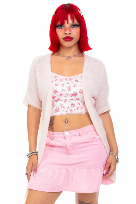 Vintage Y2K Pale Pink Knit Cardigan - OSFM sold by Tunnel Vision
