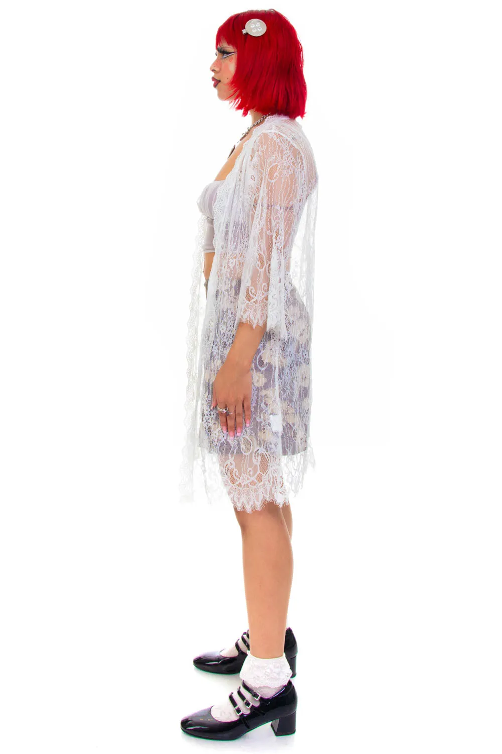 Vintage Y2K Angelic Lace Cover Up - OSFM sold by Tunnel Vision product image thumbnail 4