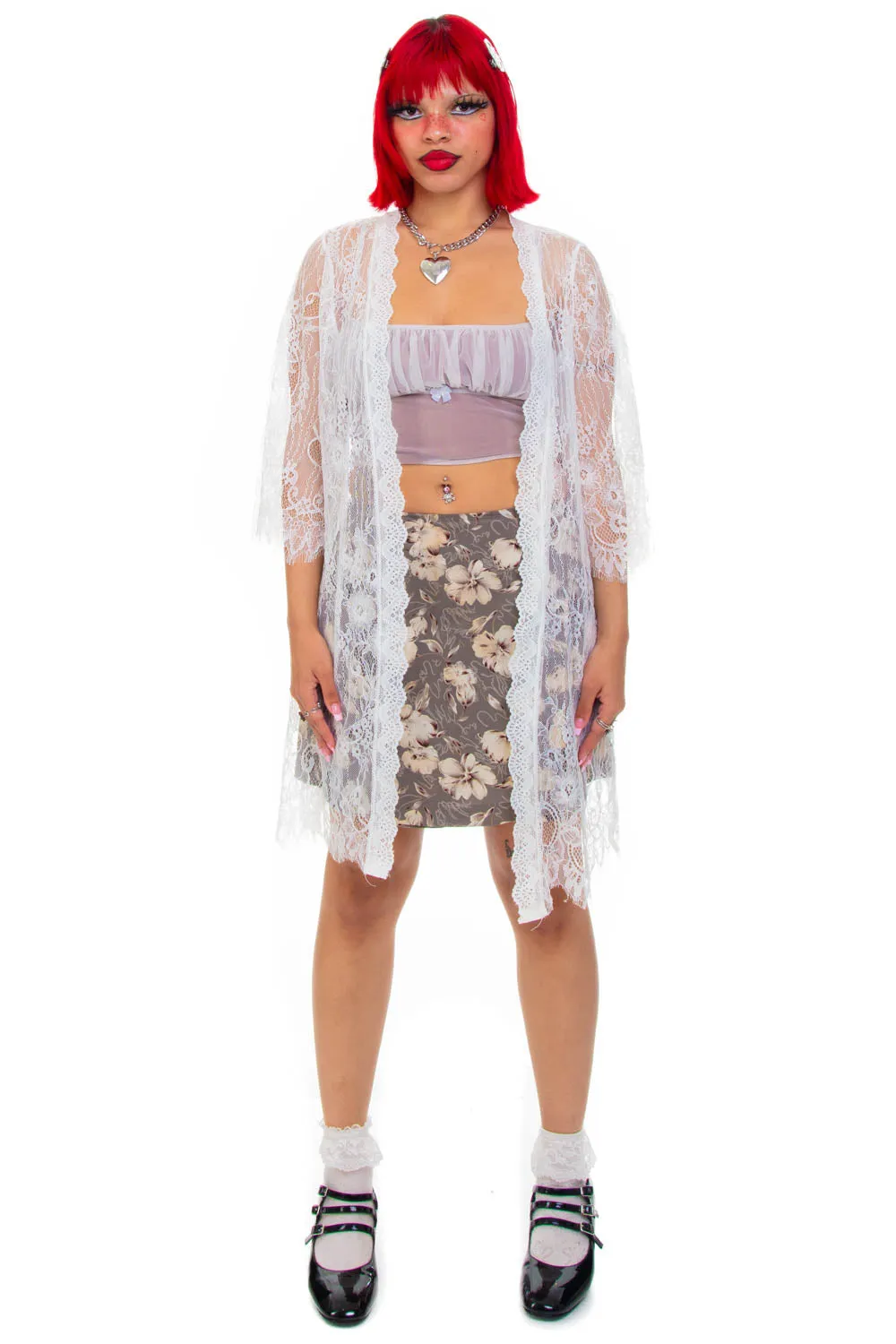 Vintage Y2K Angelic Lace Cover Up - OSFM sold by Tunnel Vision product image thumbnail 2