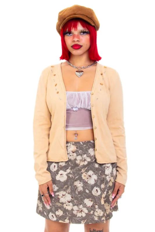 Vintage Y2K Sandy Beaded Cardigan - OSFM sold by Tunnel Vision
