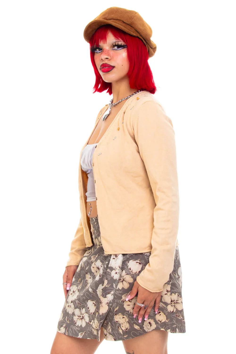 Vintage Y2K Sandy Beaded Cardigan - OSFM sold by Tunnel Vision product image thumbnail 3