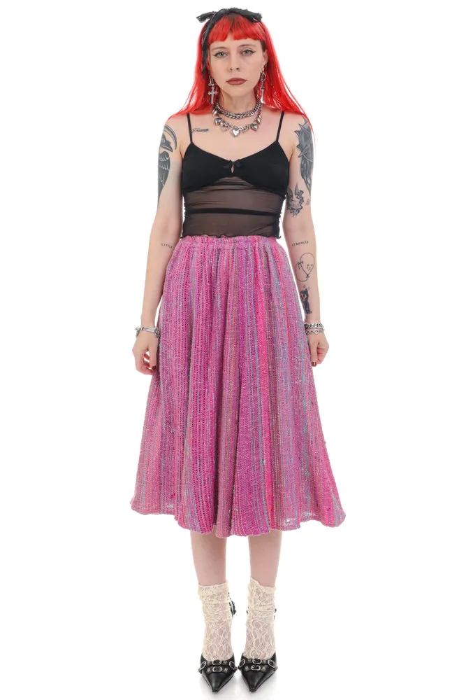Vintage 90's Spring Candy Knit Midi Skirt - XXS/XS sold by Tunnel Vision product image thumbnail 2