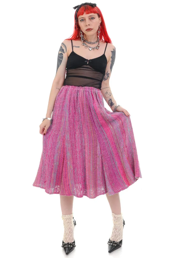 Vintage 90's Spring Candy Knit Midi Skirt - XXS/XS sold by Tunnel Vision product image thumbnail 3