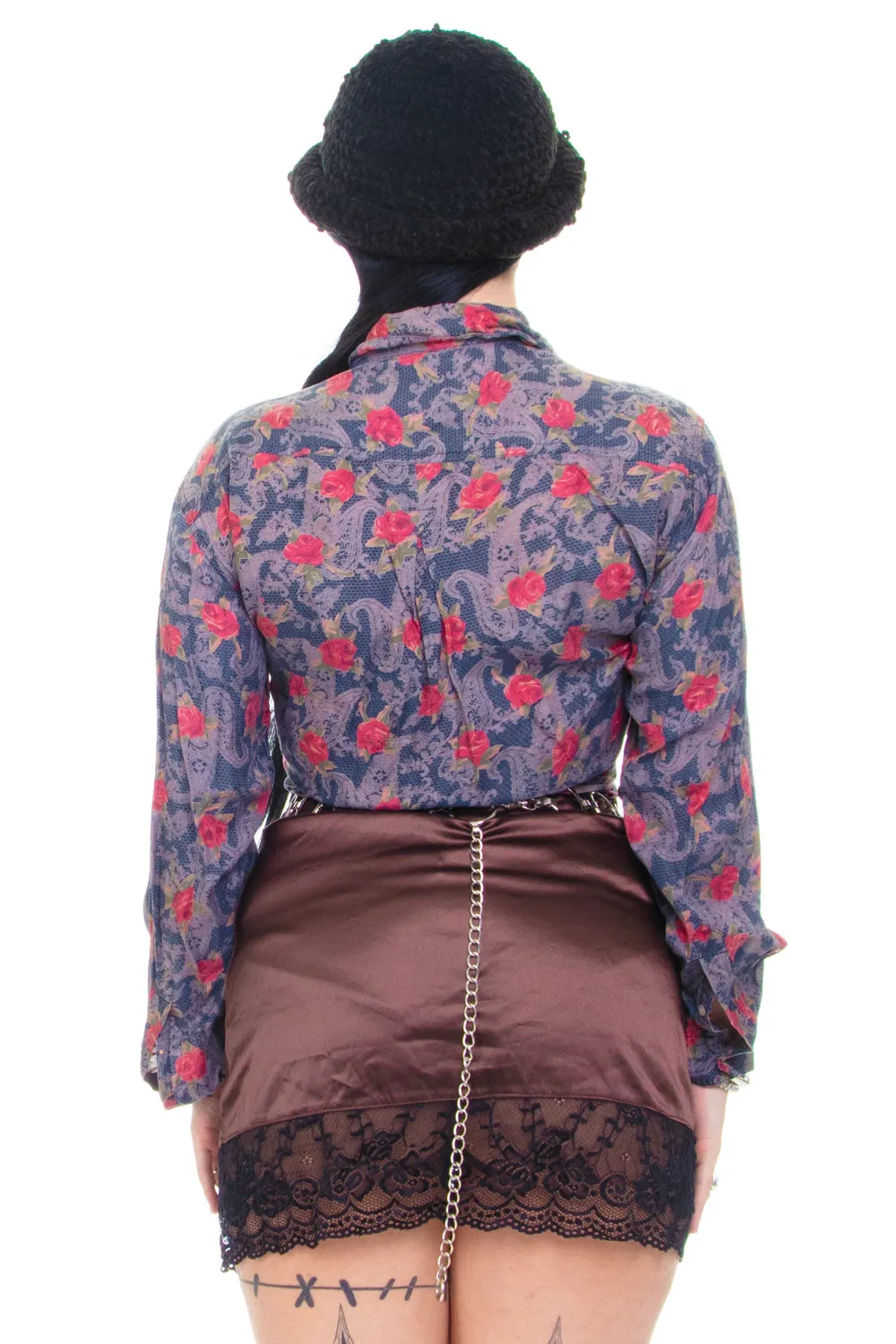 Vintage 90's Paisley Rose Blouse - OSFM sold by Tunnel Vision product image thumbnail 5
