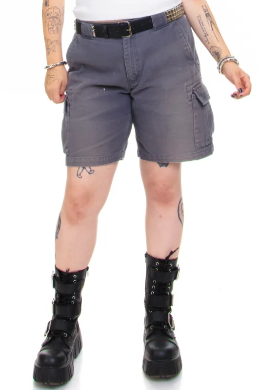 Vintage Y2K Grey Cargo Shorts - XL/2X sold by Tunnel Vision