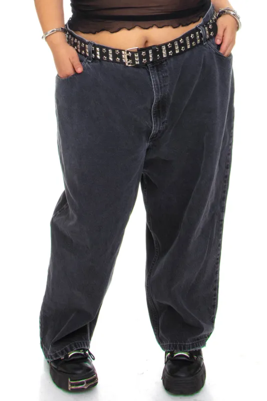 Vintage 90's Faded Charcoal Denim Jeans - 3X/4X sold by Tunnel Vision