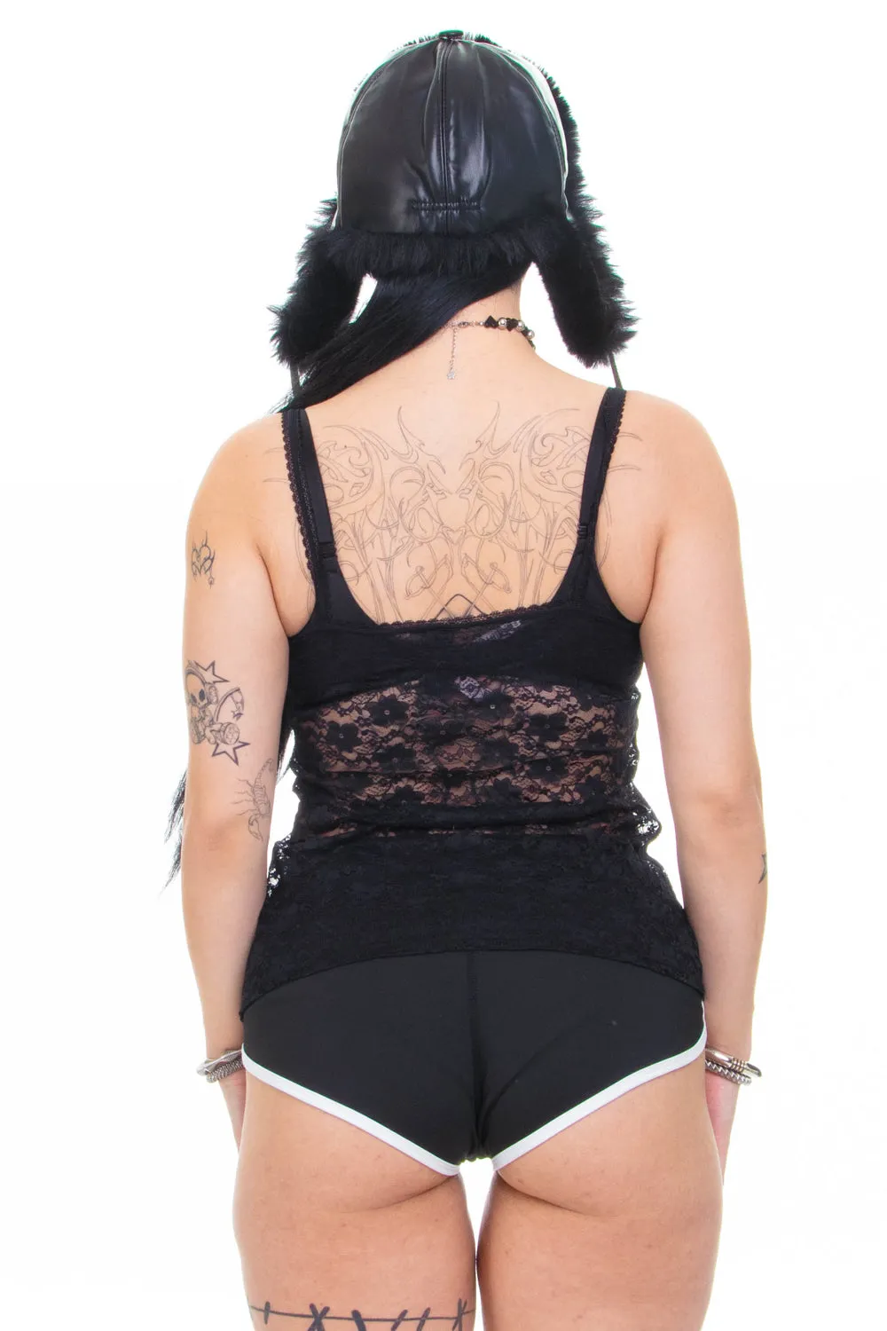 Vintage Y2K Black Lace Tank - M/L/XL sold by Tunnel Vision product image thumbnail 5
