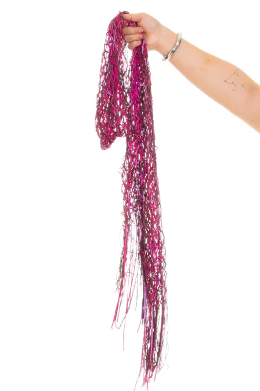 Vintage Y2K Shades of Pink Knit Scarf sold by Tunnel Vision