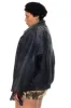 Vintage 90's Buttery Soft Black Leather Bomber Jacket sold by Tunnel Vision