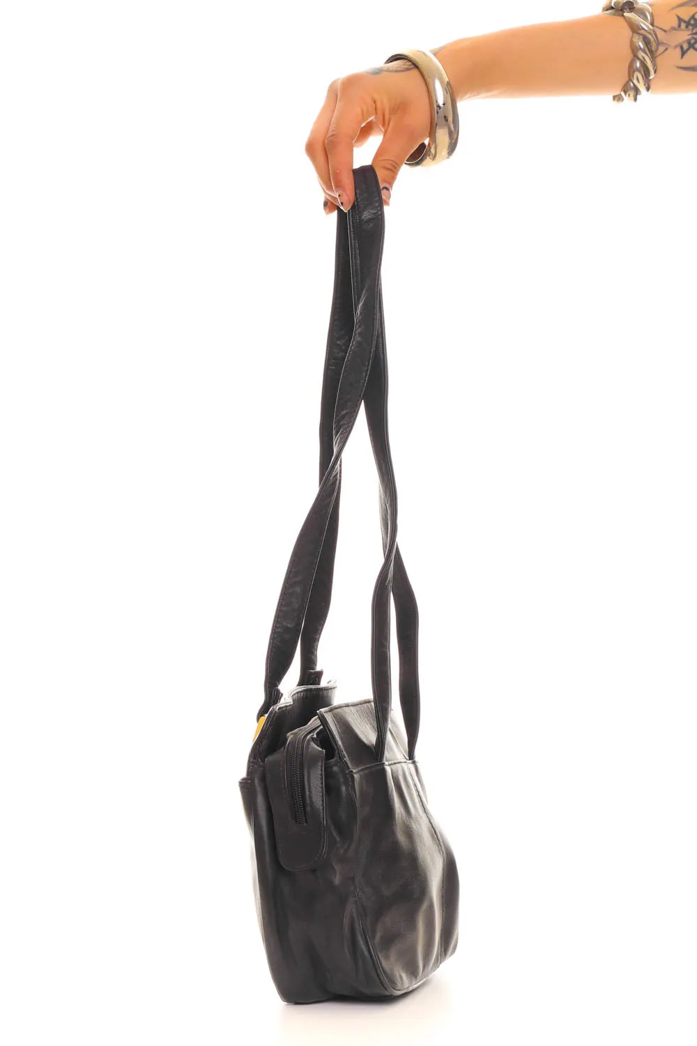 Vintage Y2K Classic Black Leather Purse sold by Tunnel Vision product image thumbnail 2