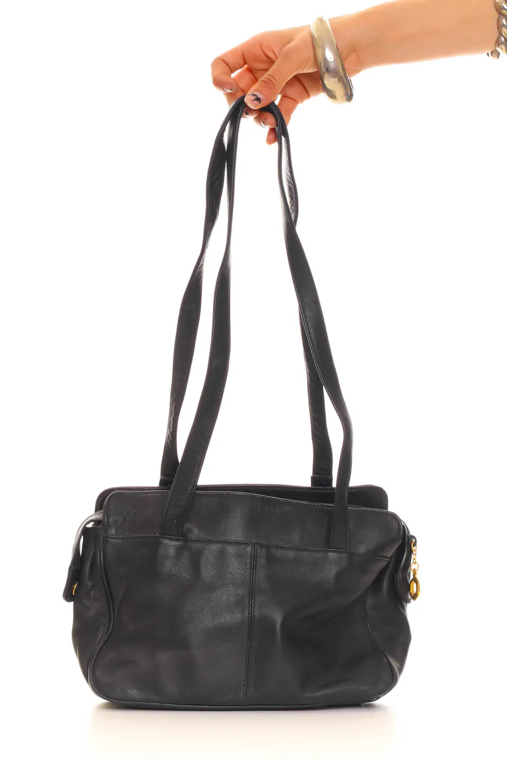 Vintage Y2K Classic Black Leather Purse sold by Tunnel Vision product image thumbnail 3