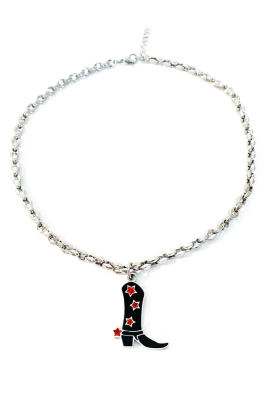 A Little Bit Country Boot Necklace sold by Tunnel Vision