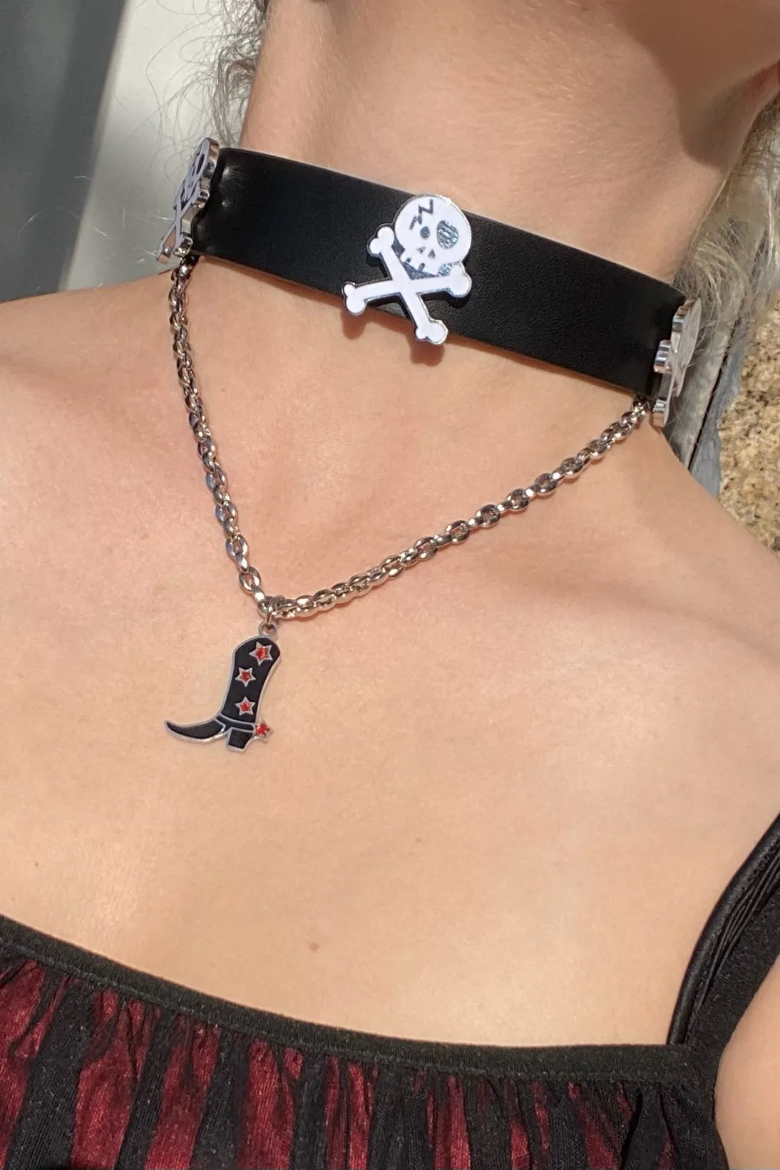 A Little Bit Country Boot Necklace sold by Tunnel Vision product image thumbnail 4