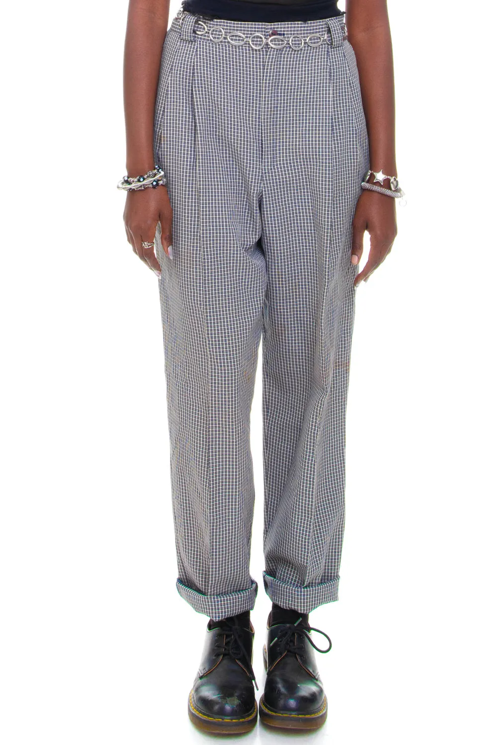 Vintage 90's Fundamental Things Plaid Trousers - M/L sold by Tunnel Vision