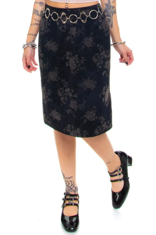 Vintage 90's Romantic floral Pencil Skirt - S sold by Tunnel Vision