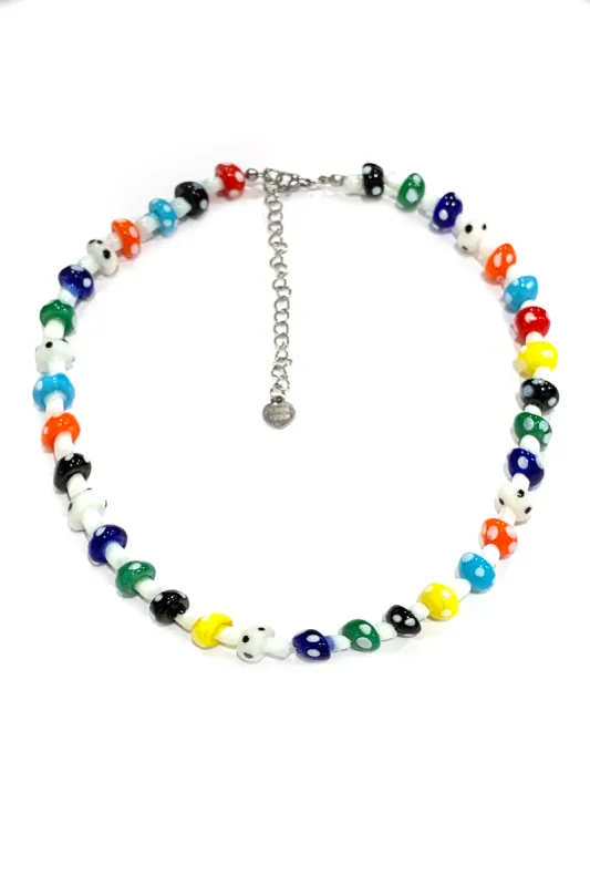 TUNNEL VISION SECONDHAND (GRADE A) Toadstool Beaded Necklace sold by Tunnel Vision