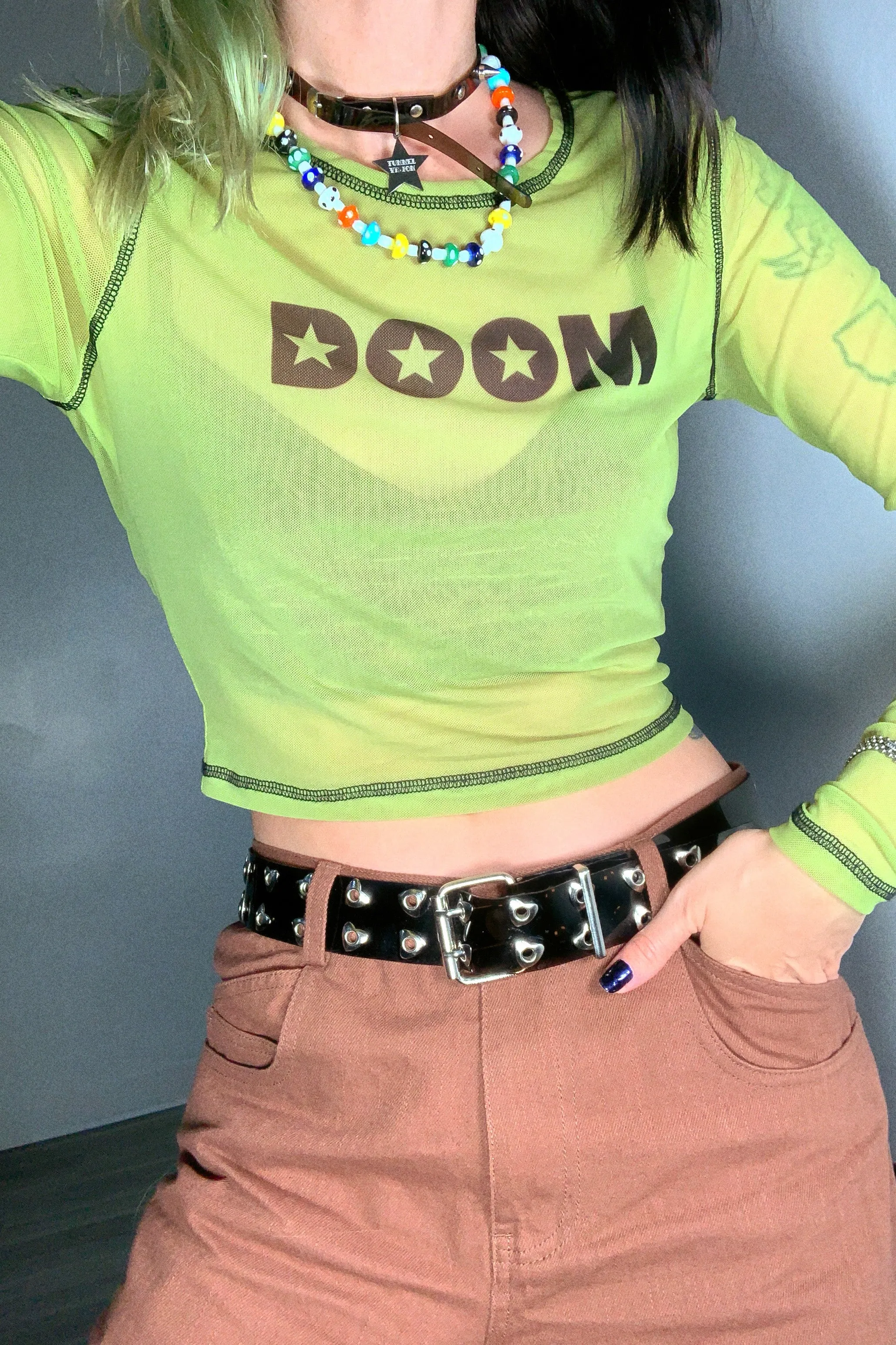 TUNNEL VISION SECONDHAND (GRADE A) Toadstool Beaded Necklace sold by Tunnel Vision product image thumbnail 2