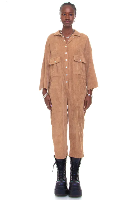 Vintage Y2K Corduroy Button Overalls - M/L sold by Tunnel Vision