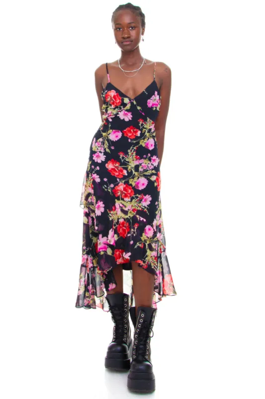 Vintage Y2K Romantic Floral Dress - M sold by Tunnel Vision