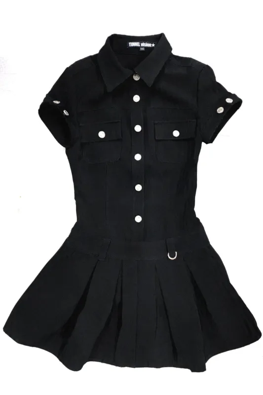 Enid Black Mini Dress sold by Tunnel Vision