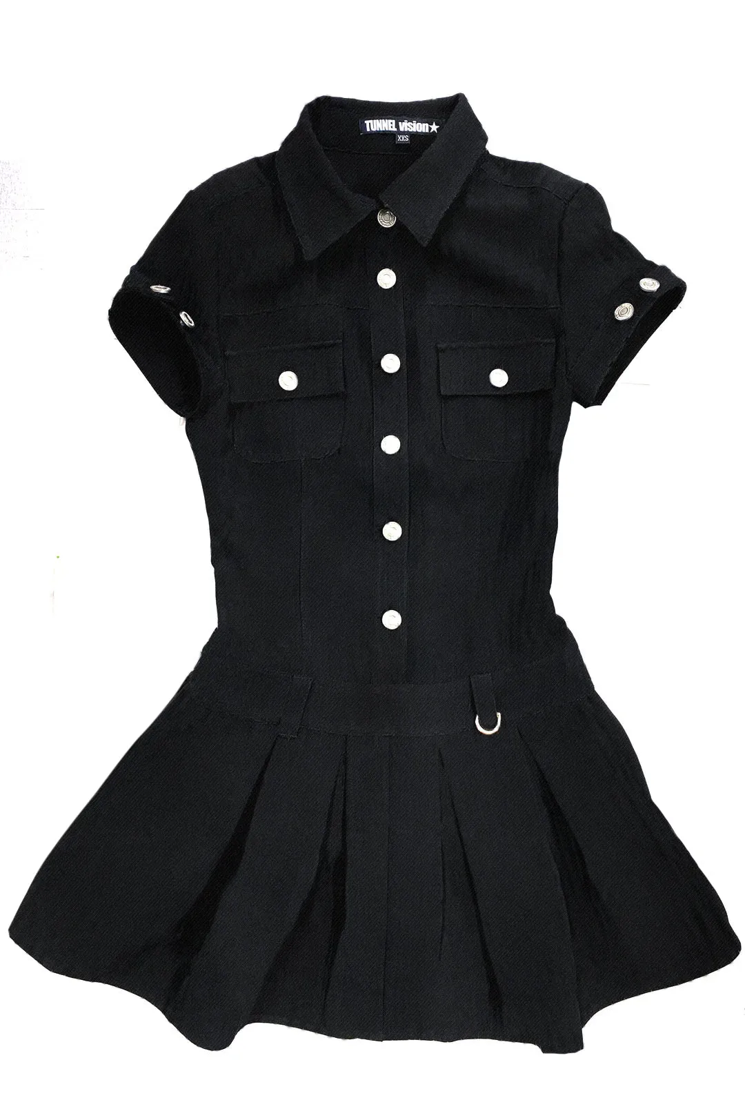 Enid Black Mini Dress sold by Tunnel Vision
