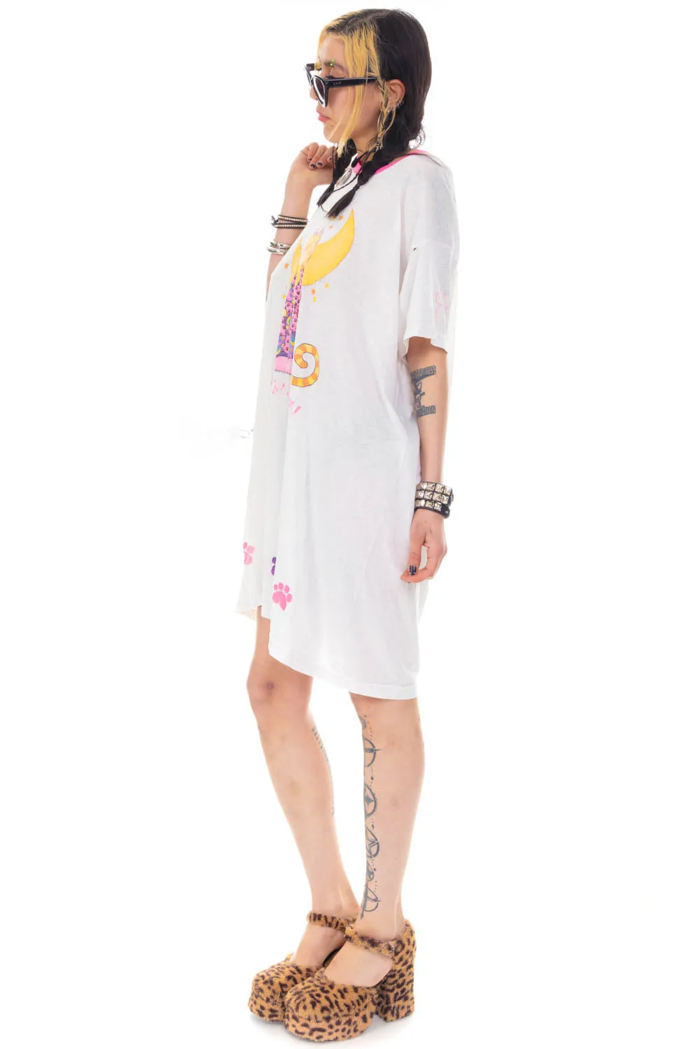 Vintage 80's Feeling Sleep Kitty T-Shirt - OSFM sold by Tunnel Vision product image thumbnail 4