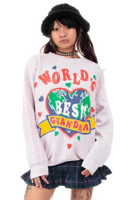 Vintage 90's World's Best Grandma Sweater - OSFM sold by Tunnel Vision