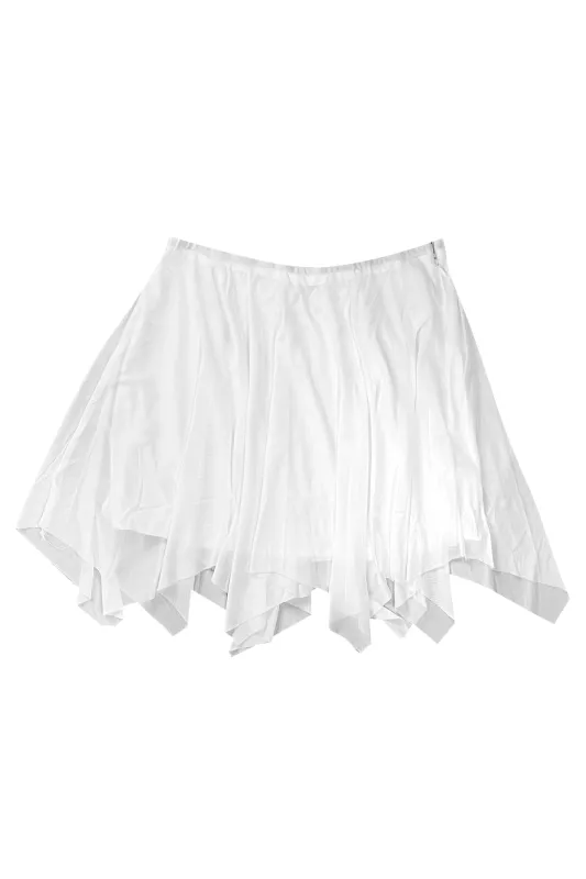Anastasia White Mesh Mini Skirt sold by Tunnel Vision