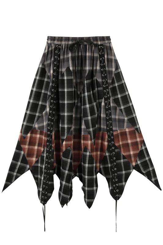 PRE-ORDER: Overload Patchwork Handkerchief Maxi Skirt sold by Tunnel Vision