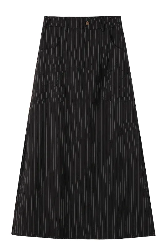 PRE-ORDER: Rave Pinstripe Maxi Skirt sold by Tunnel Vision