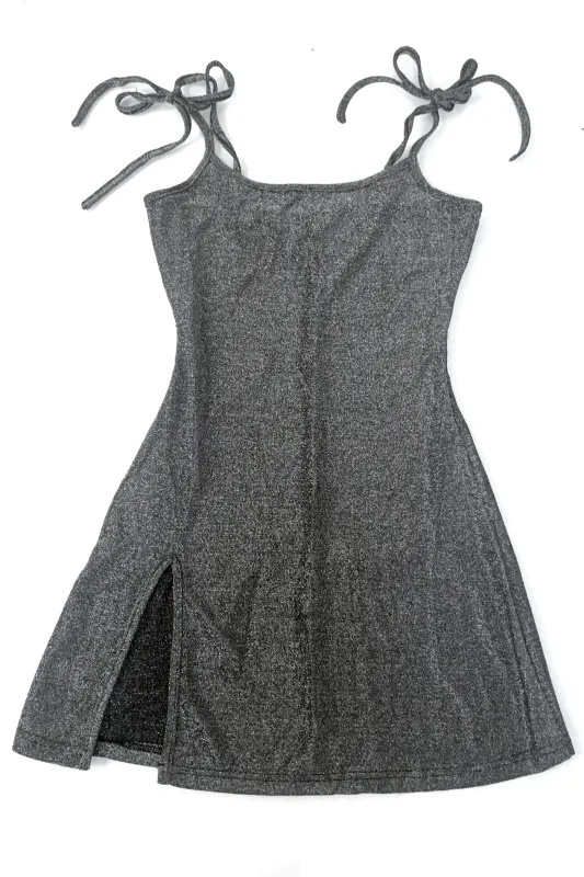 TUNNEL VISION SECONDHAND (GRADE A) Silver Glitter Nighttiming Dress sold by Tunnel Vision