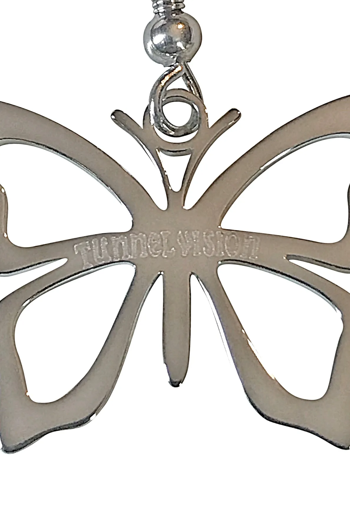 TUNNEL VISION SECONDHAND (GRADE B) Mini Butterfly Stainless Steel Earrings sold by Tunnel Vision product image thumbnail 3