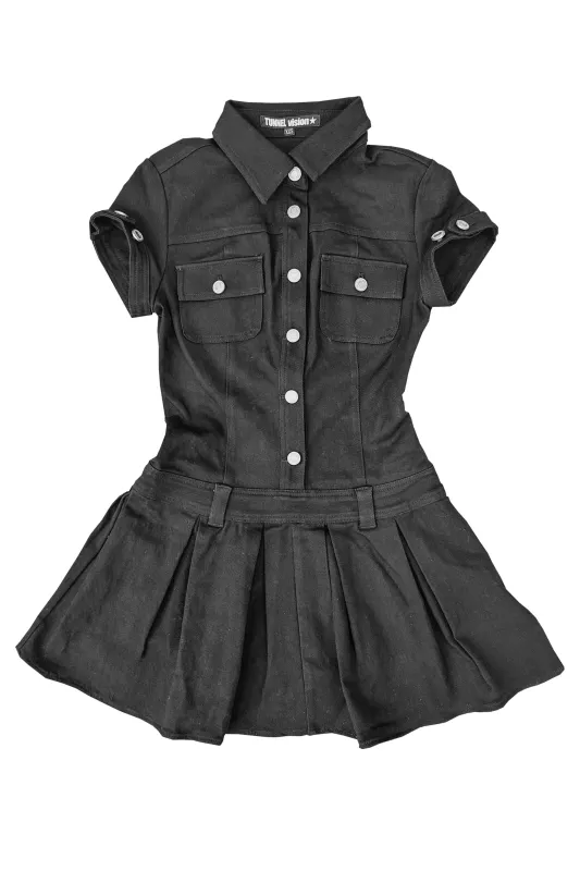 TUNNEL VISION SECONDHAND (GRADE A) Enid Black Mini Dress sold by Tunnel Vision