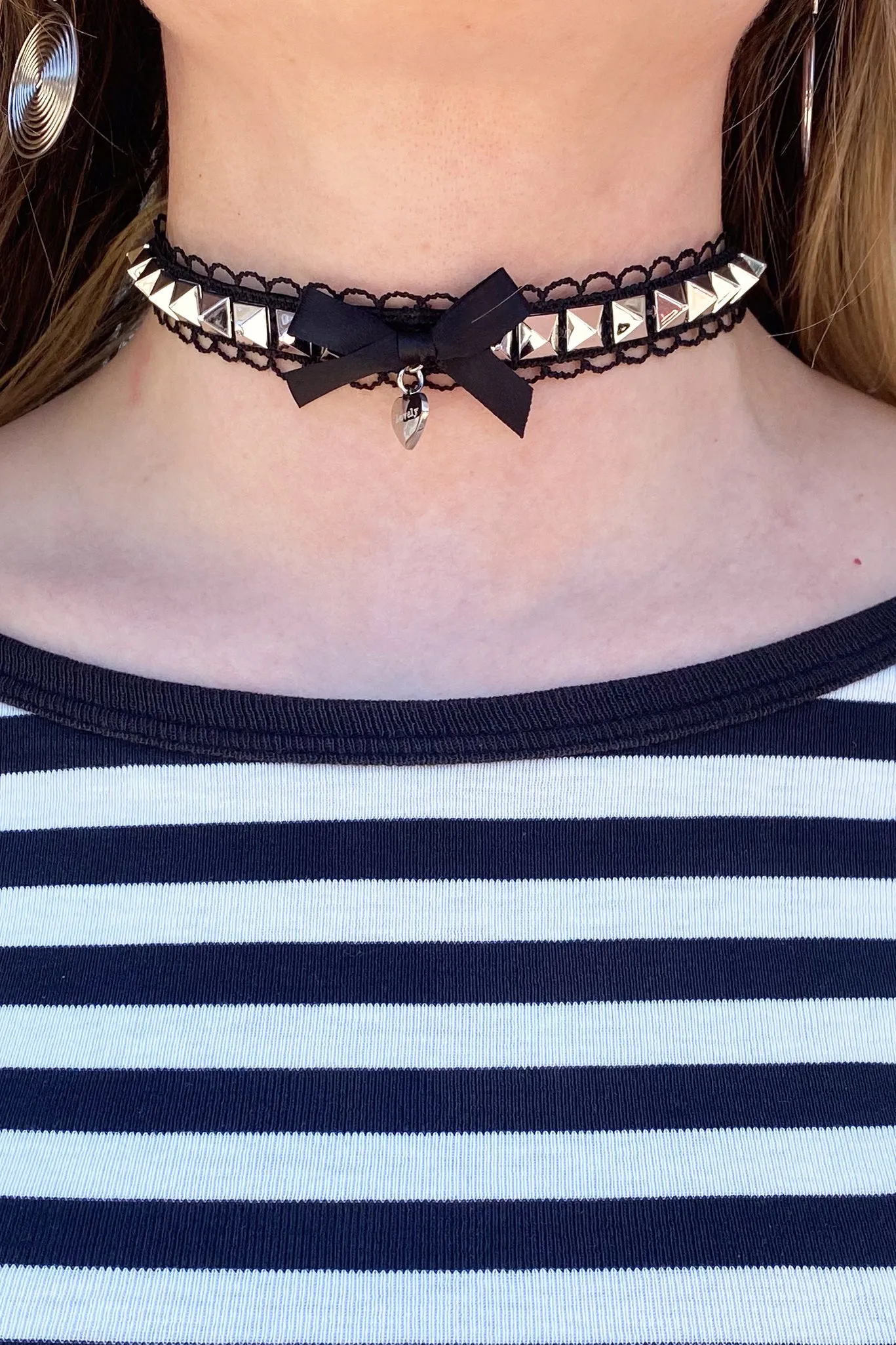 Ribbon Stud Lovely Bow Choker sold by Tunnel Vision product image thumbnail 2