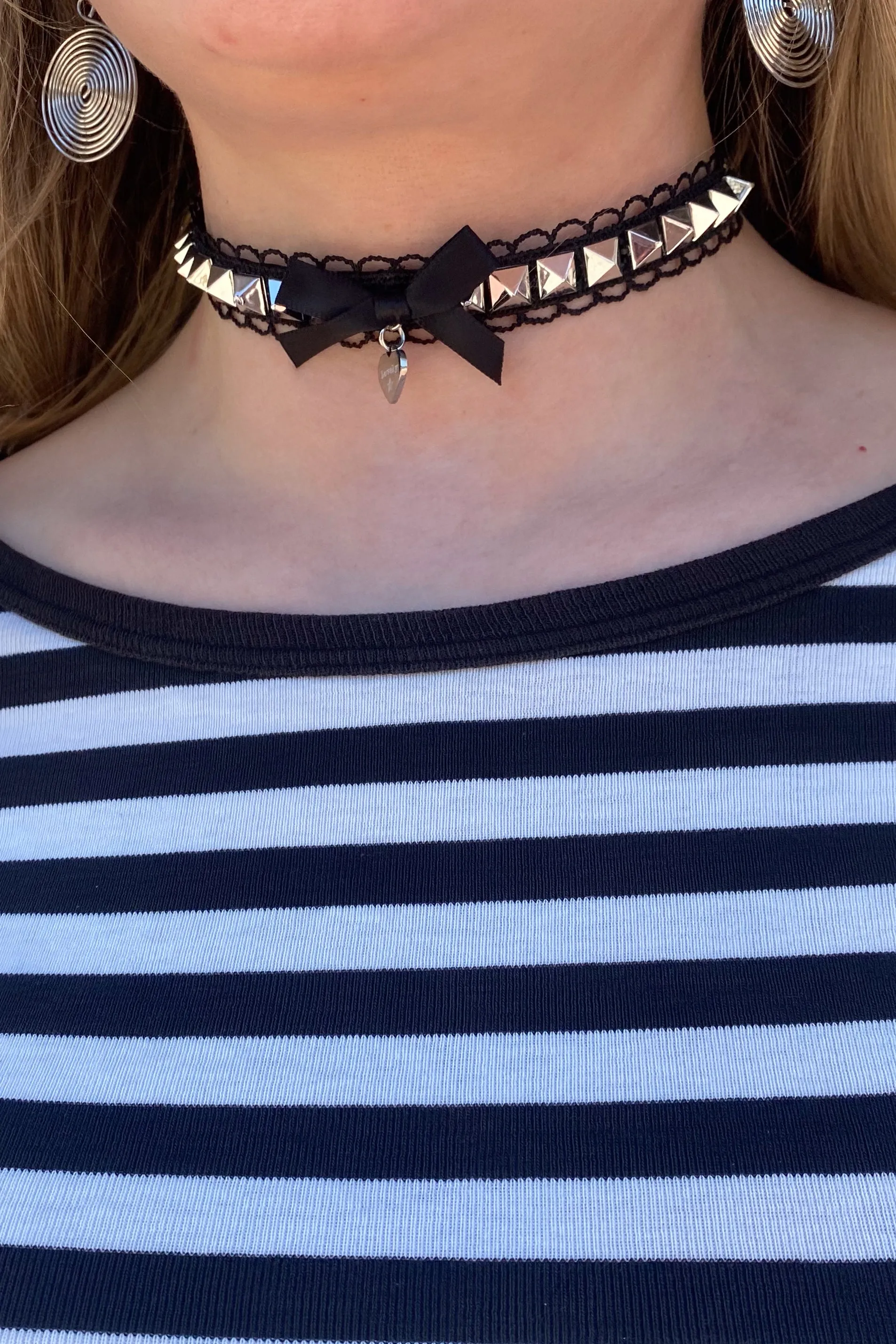 Ribbon Stud Lovely Bow Choker sold by Tunnel Vision product image thumbnail 4