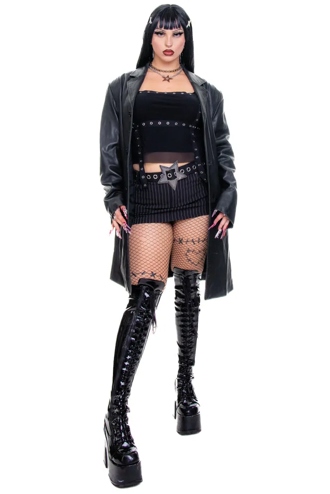 Vintage 90's Buttery Soft Leather Longline Jacket - L/XL sold by Tunnel Vision