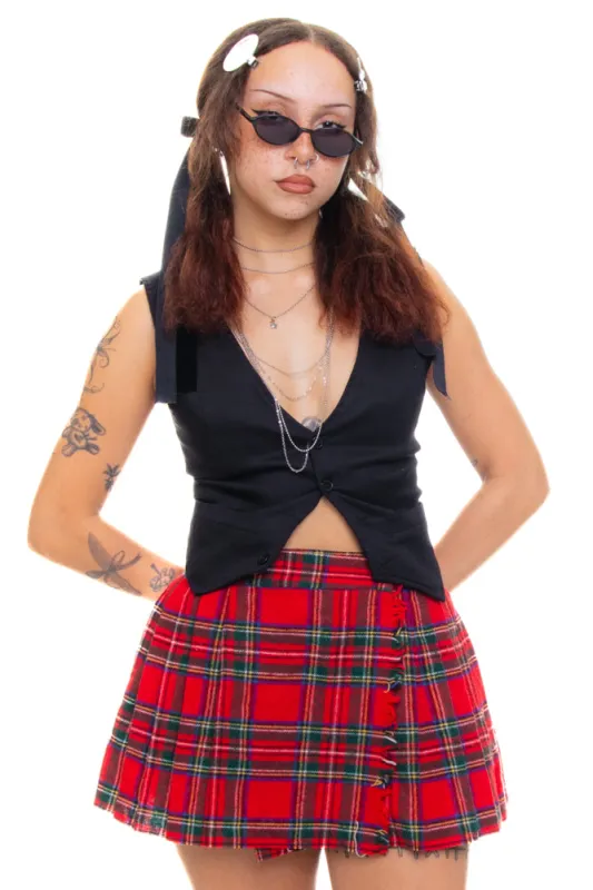 Vintage 90's Plaid Kilt Mini Skirt - XS/S/M sold by Tunnel Vision