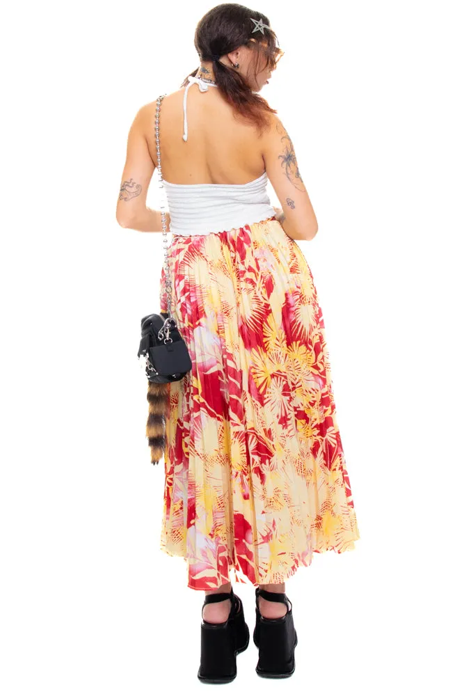 Vintage Y2K Vacation Pleated Maxi Skirt - XS/S sold by Tunnel Vision product image thumbnail 5