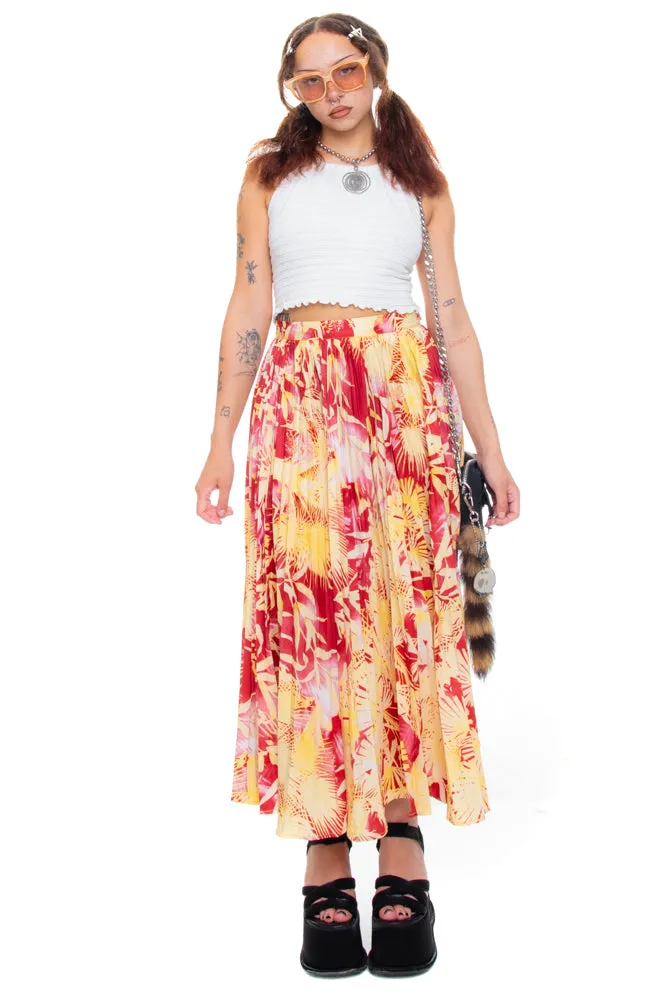 Vintage Y2K Vacation Pleated Maxi Skirt - XS/S sold by Tunnel Vision product image thumbnail 4