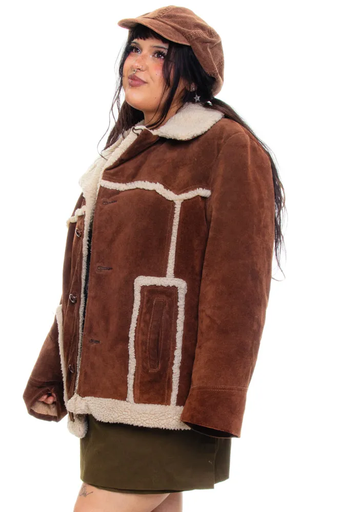 Vintage 70's Dylan Suede Coat - XL/2X sold by Tunnel Vision product image thumbnail 4