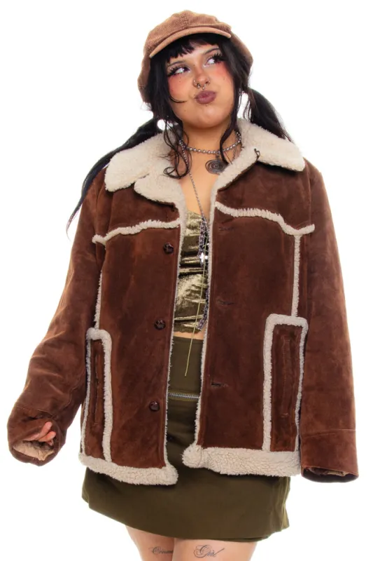 Vintage 70's Dylan Suede Coat - XL/2X sold by Tunnel Vision
