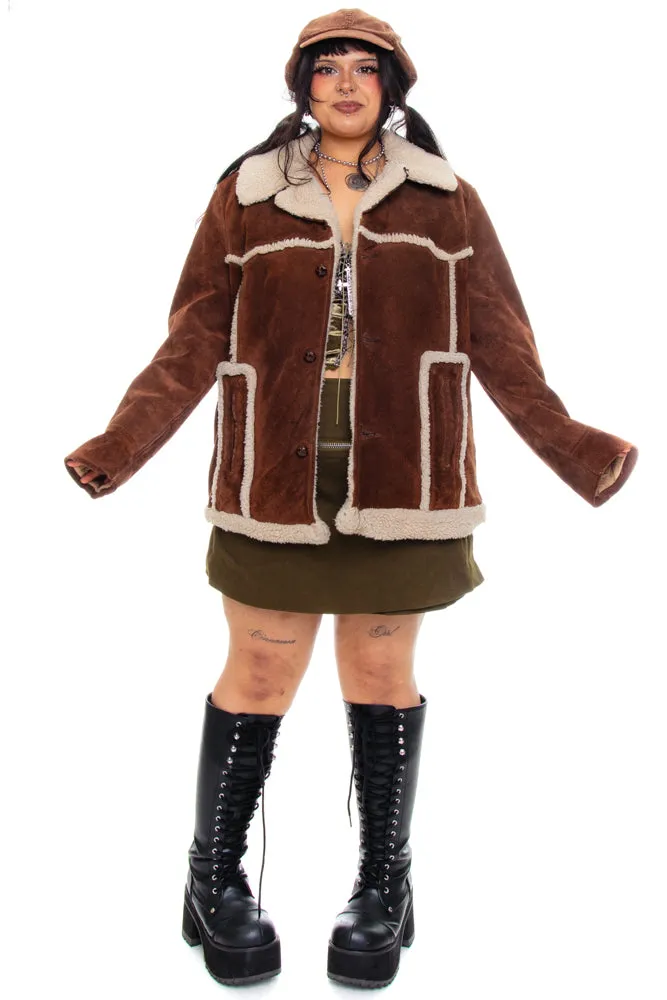 Vintage 70's Dylan Suede Coat - XL/2X sold by Tunnel Vision product image thumbnail 2